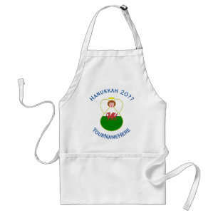 Welsh Angel Hanukkah Flag Personalised Standard Apron