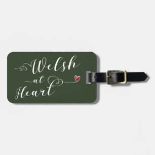 Welsh At Heart Luggage Tag Template, Wales