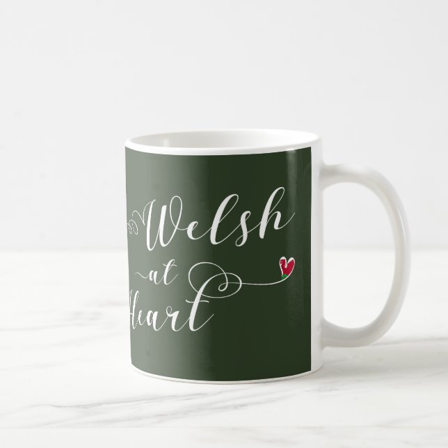 Welsh At Heart Mug, Wales Coffee Mug (Right)