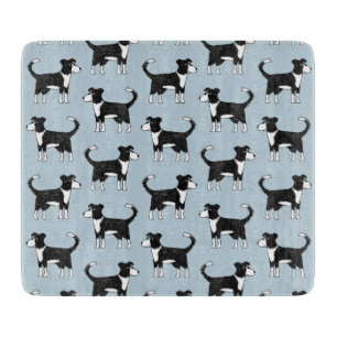 Welsh Border Collie Dog Cutting Board