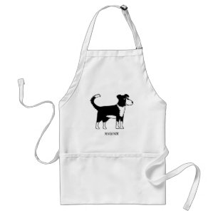 Welsh Border Collie Sheepdog Custom Name Standard Apron