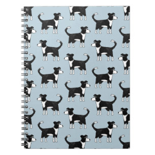 Welsh Border Collie Sheepdog Cute Pattern Notebook