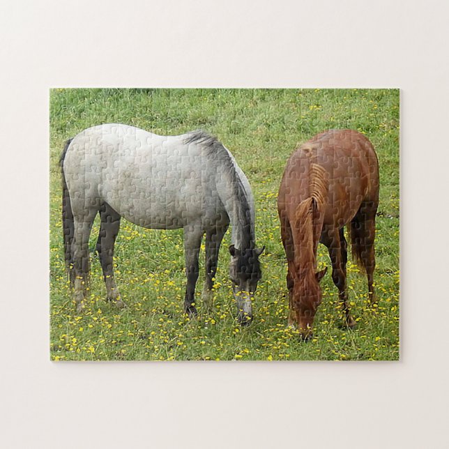 Welsh Cobs horse Puzzle (Horizontal)