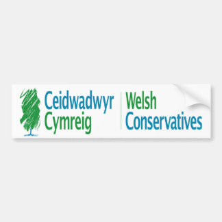 Welsh Conservatives Ceidwadwyr Cymreig Bumper Sticker