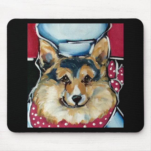 Welsh Corgi Cardigan Mouse Pad (Front)