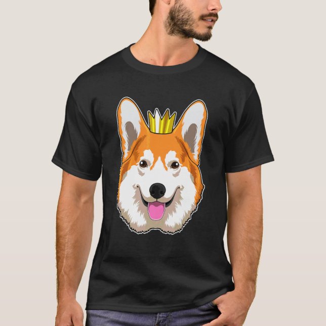 Welsh Corgi Crown T-Shirt (Front)