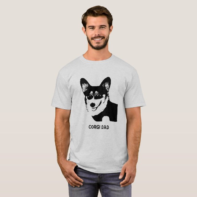 Welsh Corgi Dad T-Shirt (Front Full)