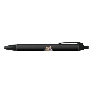 Welsh Corgi Dog Black Ink Pen