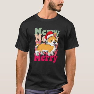 Welsh Corgi Dog Christmas Matching Family T-Shirt