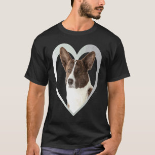 Welsh Corgi Dog Heart Cardigan Welsh Corgi T-Shirt