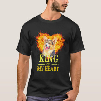 Welsh Corgi Dog King Of My Heart Art Unique Mummy T-Shirt