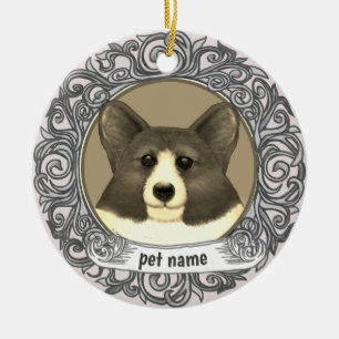 Welsh Corgi Dog Loving Memory ornament