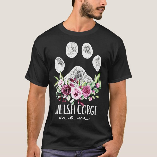 Welsh Corgi Dog Mum T-Shirt (Front)