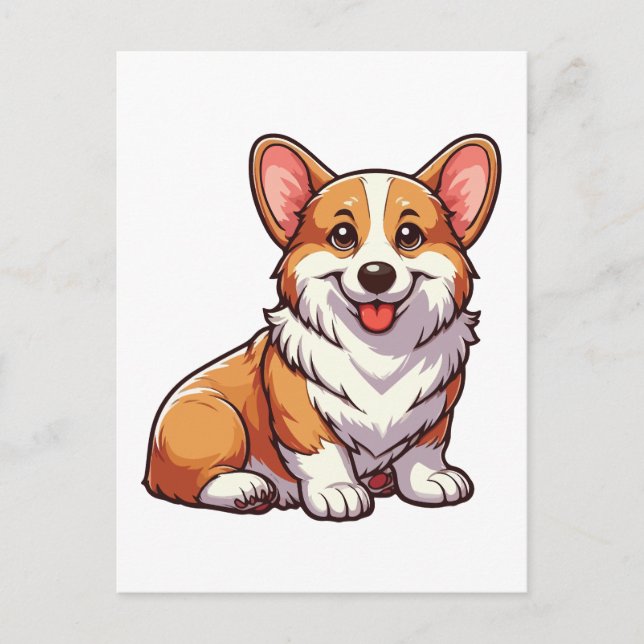 Welsh Corgi dog Postcard (Front)