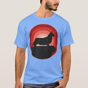 Welsh Corgi Dog Retro 1542 T-Shirt