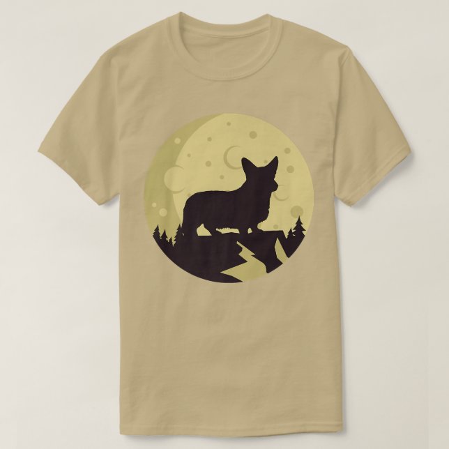 Welsh Corgi Dog Retro Premium T-Shirt Copy Copy Co (Design Front)