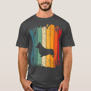Welsh Corgi Dog Vintage Retro 70s 80s Corgi Lover  T-Shirt