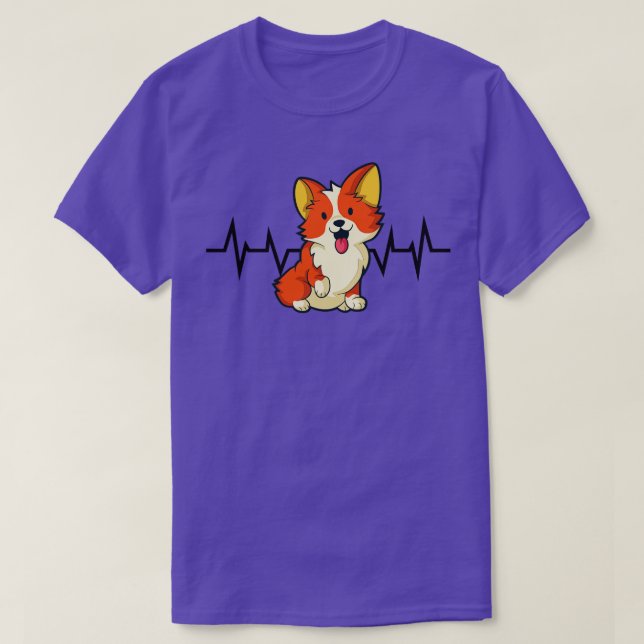 Welsh Corgi Heartbeat T-Shirt (Design Front)