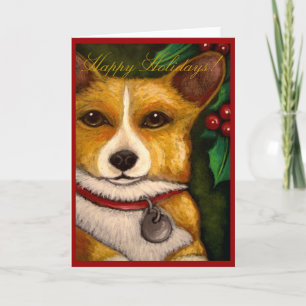 WELSH CORGI HOLIDAY Card