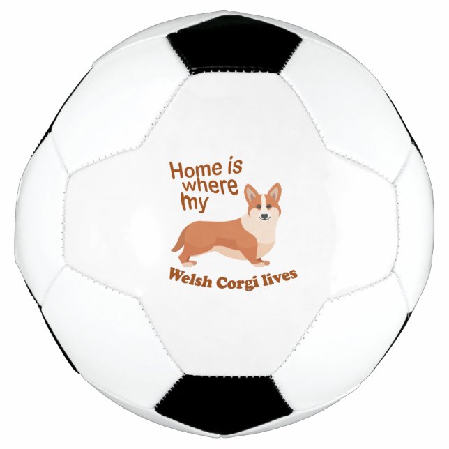 Welsh Corgi Home Soccer Ball (Front)