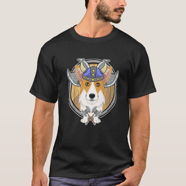 Welsh Corgi I Valhalla I Viking T-Shirt (Front)