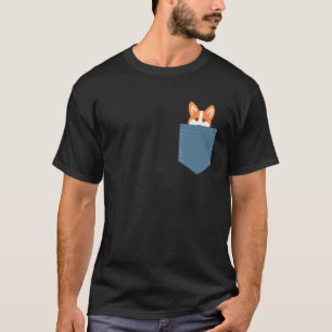 Welsh Corgi In A Pocket Cute Dog Dogs T-Shirt