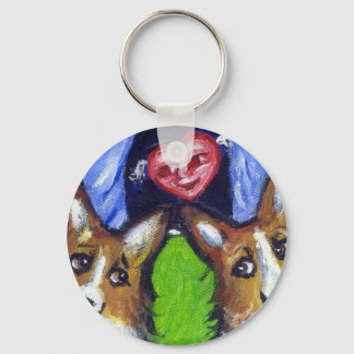 Welsh Corgi love Key Ring