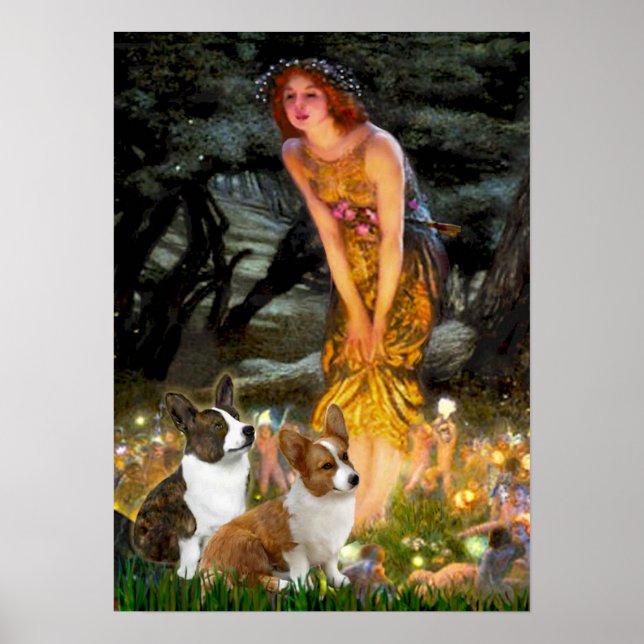 Welsh Corgi Pair - Mideve Poster (Front)