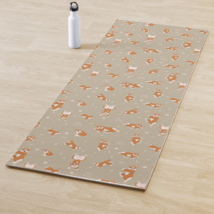 Welsh Corgi Pemboke dog yoga Mat