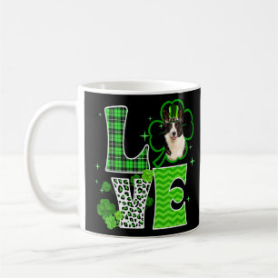 Welsh Corgi Shamrock Lucky C Irish St Patricks Day Coffee Mug