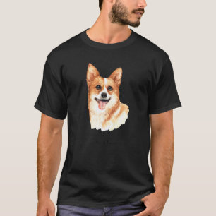 Welsh Corgi Short Queen Dog Portrait T-Shirt