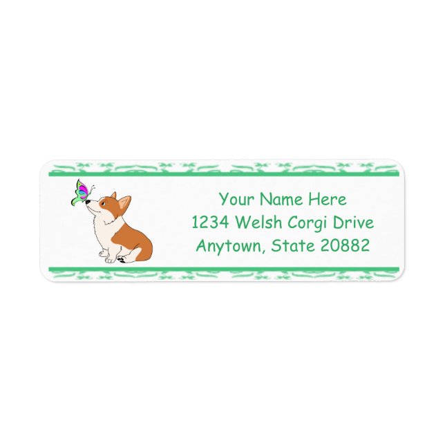 Welsh Corgi with Butterfly (Front)