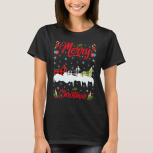 Welsh Corgi Xmas Leopard Pattern Corgi Christmas T-Shirt