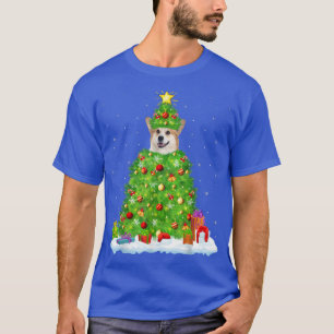 Welsh Corgi Xmas Lighting Tree Funny Welsh Corgi C T-Shirt