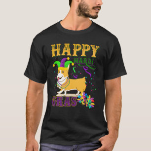 Welsh Corgis Dog Mardi Gras Costume Party Celebrat T-Shirt