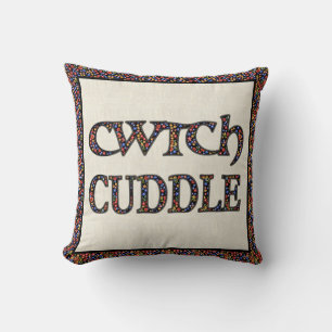 Welsh Cwtch Throw Pillow, Cushion: Ditzy Floral Cushion