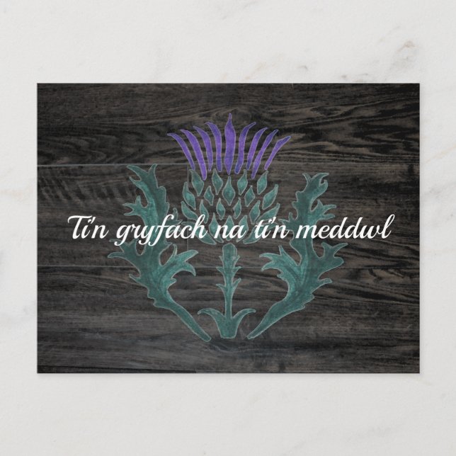 Welsh Cymraeg Encouragement Postcard (Front)