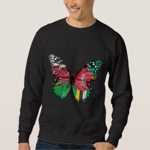 Welsh Dominican Flag Butterfly 1 Sweatshirt