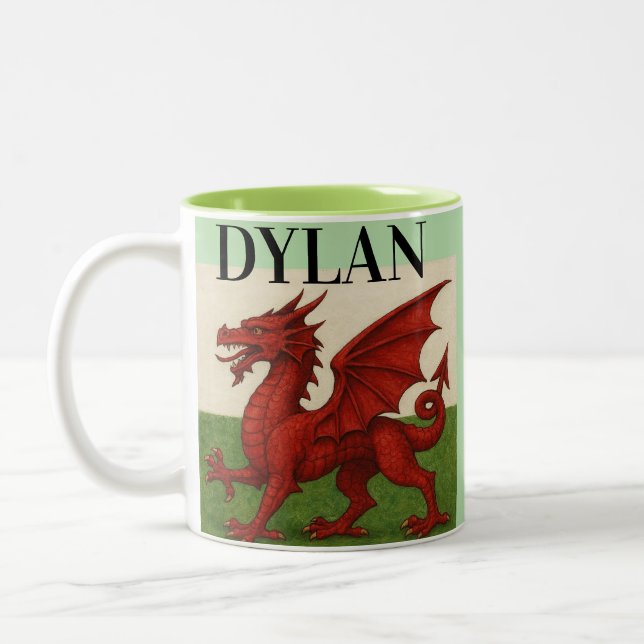 Welsh dragon coffee mug  (Left)
