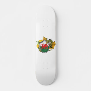 Welsh Dragon Flag Skateboard