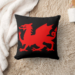 Welsh Dragon Flag, Wales Dragon Flag, England Cushion