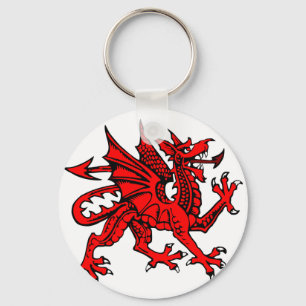Welsh dragon key ring