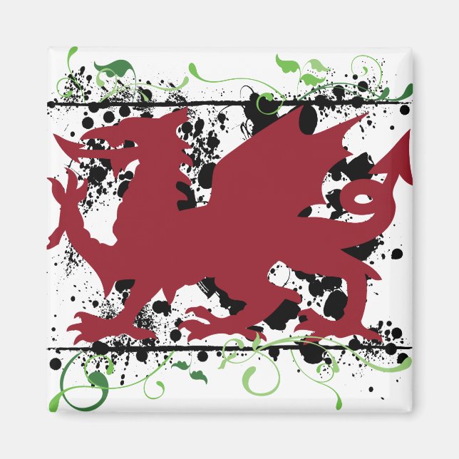 Welsh Dragon Magnets (Front)