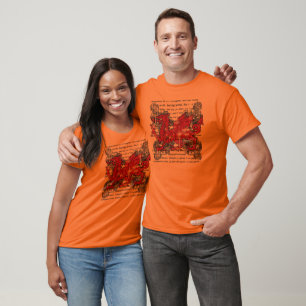 Welsh Dragon Men's Dark Shirt
