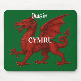 Welsh dragon Mousepad