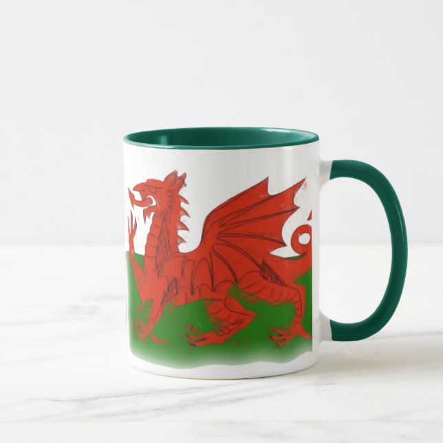 Welsh Dragon Mug (Right)