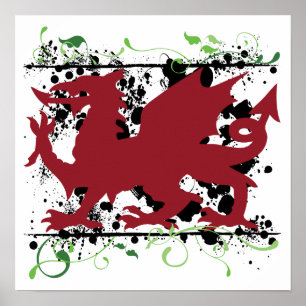 Welsh Dragon Poster