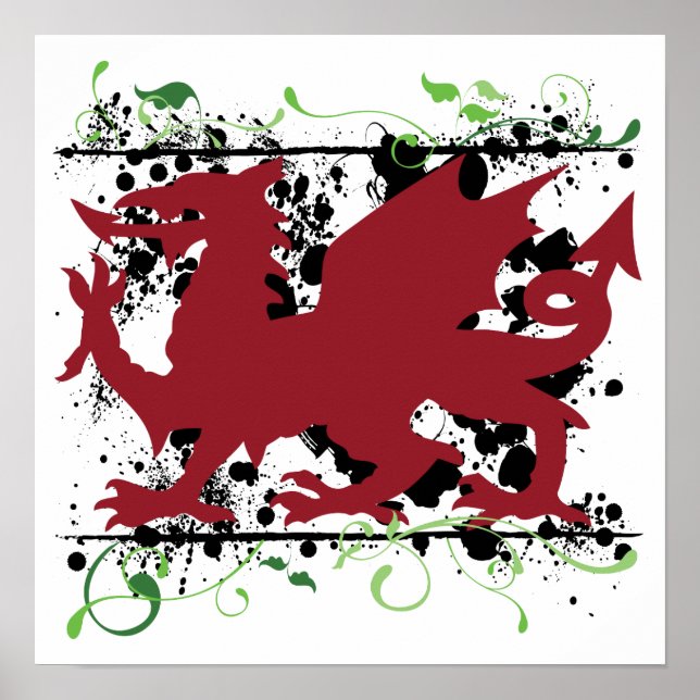 Welsh Dragon Poster (Front)