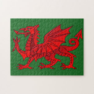 Welsh Dragon With a Bevel Effect Jigsaw Puzzle