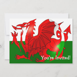 Welsh Flag Any Occasion Invitation